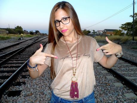 Vaqueros boyfriend y maxi camiseta