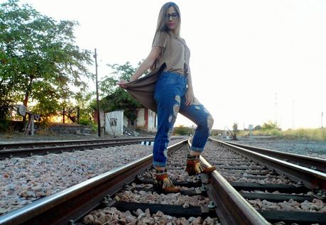 Vaqueros boyfriend y maxi camiseta