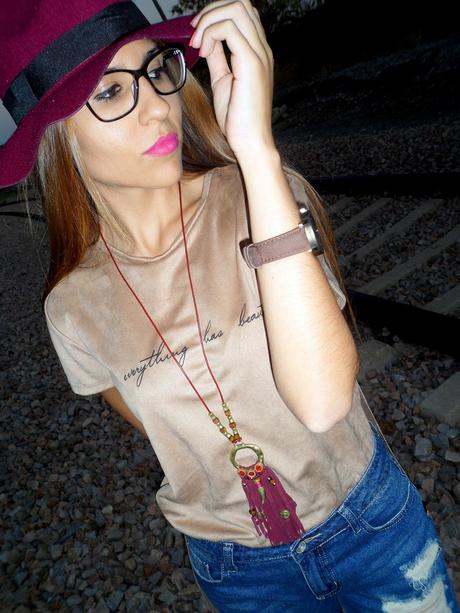 Vaqueros boyfriend y maxi camiseta