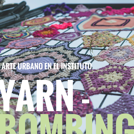 Espectacular yarn bombing en un instituto de secundaria de Mallorca