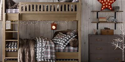 Dormitorios Multiples Infantiles en Estilo Rustico