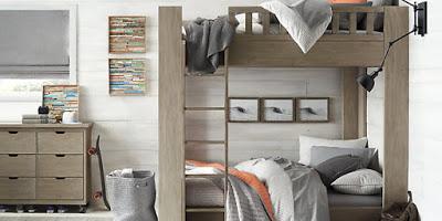 Dormitorios Multiples Infantiles en Estilo Rustico