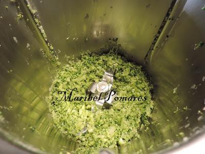 Quiche de brocoli, huevo y jamón de pavo.