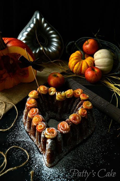 Bundt cake de calabaza y manzana sin lácteos