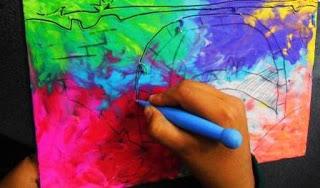 Esgrafiado con plastilina