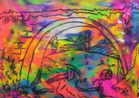 Esgrafiado con plastilina