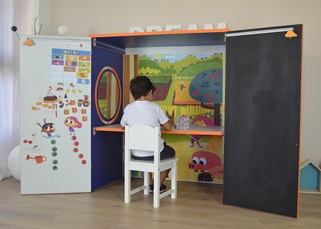 productos espacios de juego para niño muebles transformables muebles para niños estilo nórdico DreamHut mini diseño y construcción de casas decoración habitaciones niños decoración habitaciones infantiles casita de juegos de Yuhuhugs 