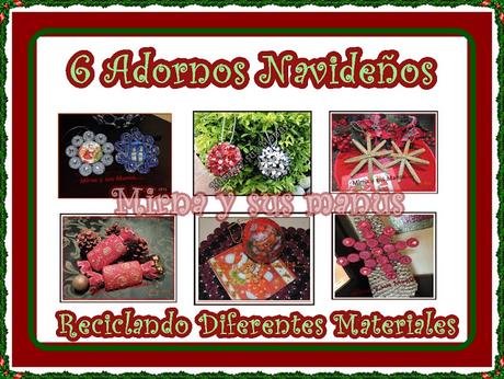 Diy.Como realizar adornos Navideños... 6 lindos adornos Navideños Reciclando varios Materiales