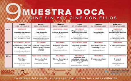 9° Muestra DOCA 2015: Cine sin yo, cine con ellos