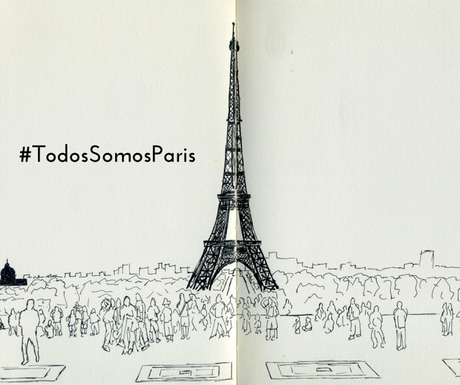 Torre Eiffel dibujada por F. en 2009