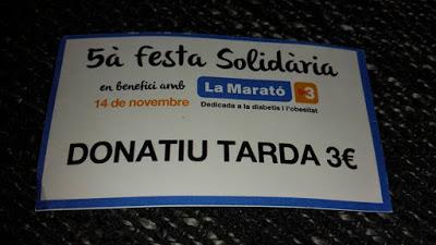 Fiesta solidaria en beneficio de la Maraton de TV3