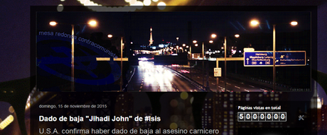 Cinco millones de visitas, gracias!