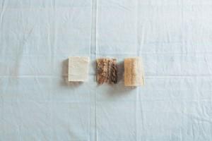 Mariana y las 5 “R” de su “basura casi cero” esponjas naturales para enviar las sintéticas.