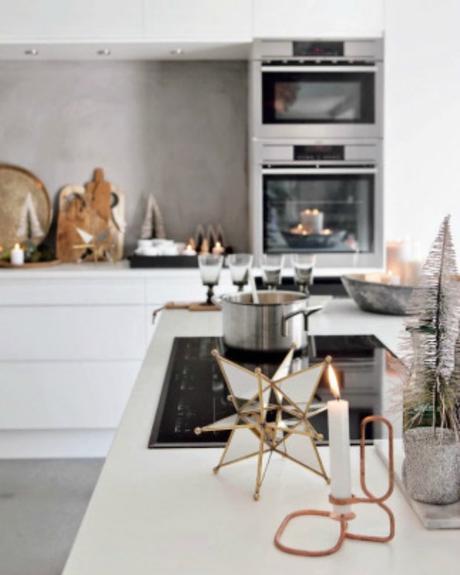 Decoración nórdica de Navidad en verde