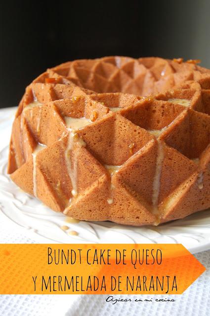 Bundt cake de queso y mermelada de naranja #DiadelBundtcake