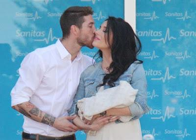 Pilar Rubio y Sergio Ramos dan la bievenida a Marco