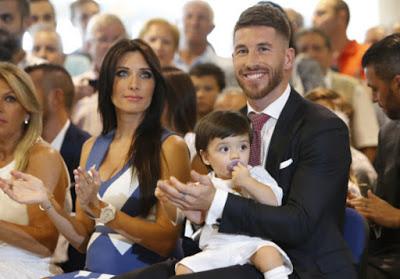 Pilar Rubio y Sergio Ramos dan la bievenida a Marco