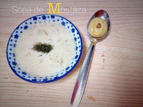 Receta. Sopa de mostaza - Moustard soup