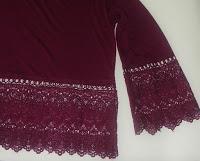 Haul de moda con Yoins: Collar, top burdeos, falda lápiz tipo cuero (Review, Haul, Info)