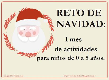 RETO DE NAVIDAD: 1 mes de actividades para niños de 0 a 5 años