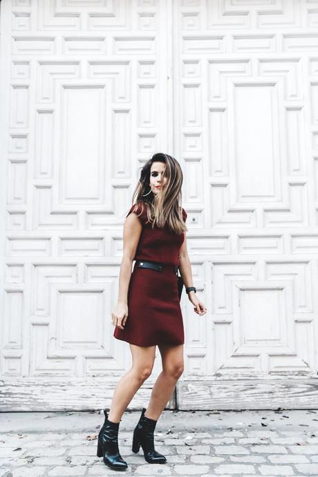Longchamp-Red_Dress-Booties-Collage_Vintage-Outfit-Street_Style-2