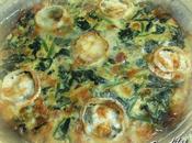 Frittata espinacas queso cabra