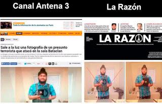 Medios españoles presentan a periodista como terrorista