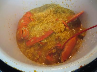 Arroz caldoso con bogavante olla GM