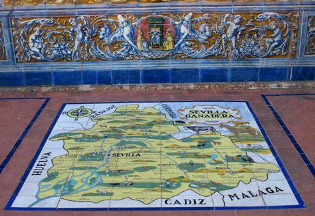 Los bancos de la Plaza de España (43): Sevilla ganadera.