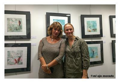 Obra sobre papel en Algorta. Clara Alvarez y Edith Hatton