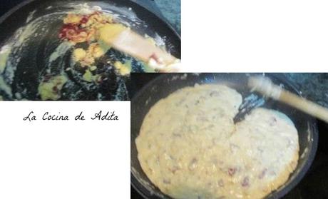 Rollitos de pasta brick, rellenos con boletus, y jamón