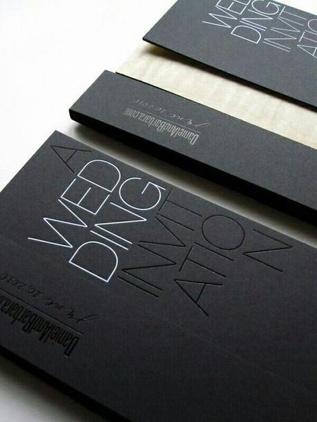Invitaciones en blanco y negro Oh So Beautiful Paper