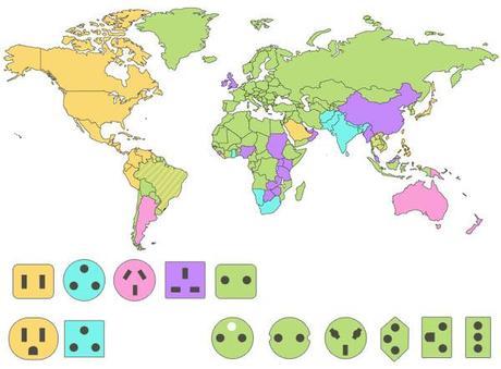 Mapa mundial de enchufes - Marketing de Videojuegos