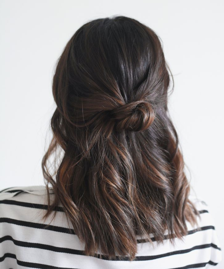 Half Up Knot, cabello, tendencias