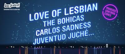 Low Festival 2016 - Anuncia primeras confirmaciones: Love of Lesbian, The Bohicas, Juventud Juché y Carlos Sadness