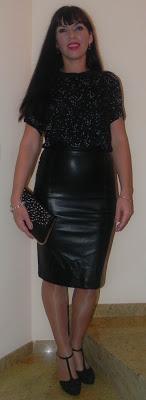 Cuero y rouge: Look y outfit