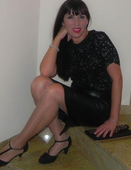 Cuero y rouge: Look y outfit