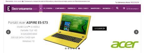 Electronicamente.com, tienda en línea especialista en artículos electrónicos