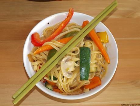 RECETA: Wok de pasta y verduras