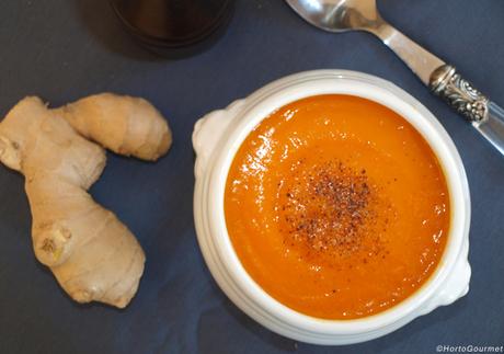RECETA: Sopa de zanahoria y jengibre