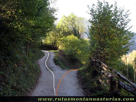 Ruta de los Arrudos y Corteguerón: Sendero hormigonado inicialmente