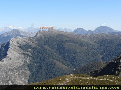 Ruta de los Arrudos y Corteguerón: Desde el Ubales, vista de Maciédome, Canto del Osu y Ten