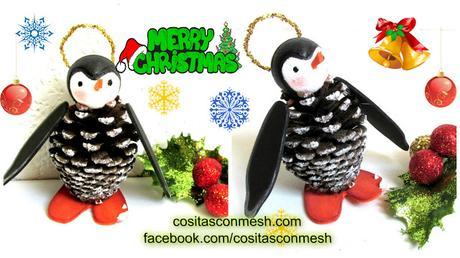 Cómo hacer adornos navideños con piñas paso a paso