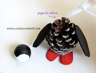 Cómo hacer adornos navideños con piñas paso a paso