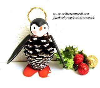 Cómo hacer adornos navideños con piñas paso a paso