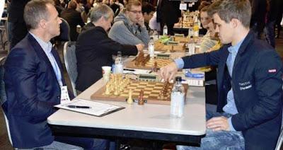 Magnus Carlsen en el 20º Campeonato de Europa por Equipos, Reykjavik 2015 (II)