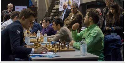 Magnus Carlsen en el 20º Campeonato de Europa por Equipos, Reykjavik 2015 (I)