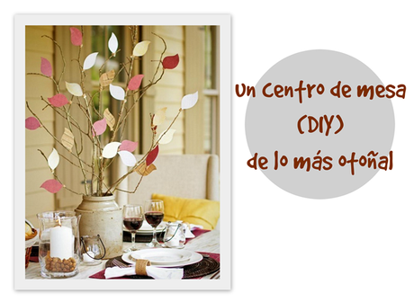 un centro de mesa otoñal