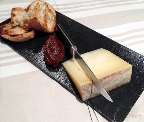 postre queso del menu tolosaldea jornadas bou Sagardi baco y boca