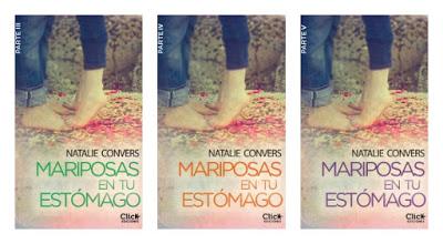 Reseña triple: Mariposas en tu estómago partes III, IV y V de Natalie Convers